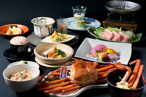 1日目夕食「天喜紅蟹一杯付和懐石」